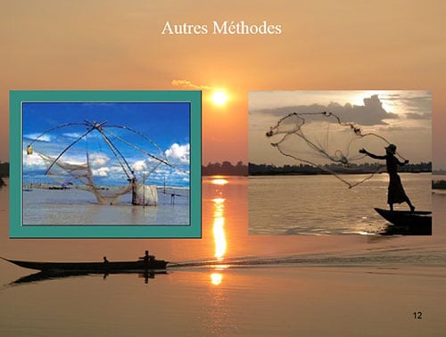 Techniques de pêche le long du Mékong