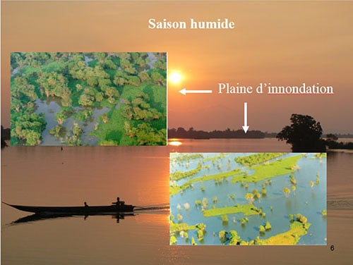 Le fleuve Mékong pendant la Mousson