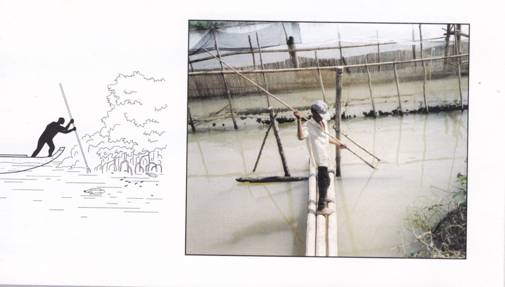 Pêche avec une lance