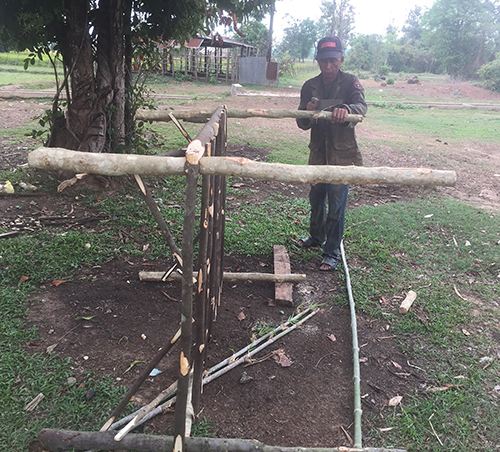 Construction d'une cage à grillons